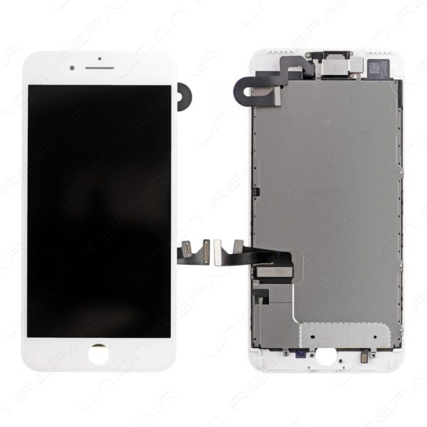 ECRAN COMPLET IPHONE 7 PLUS BLANC VITRE TACTILE + LCD RETINA SUR CHASSIS +OUTILS