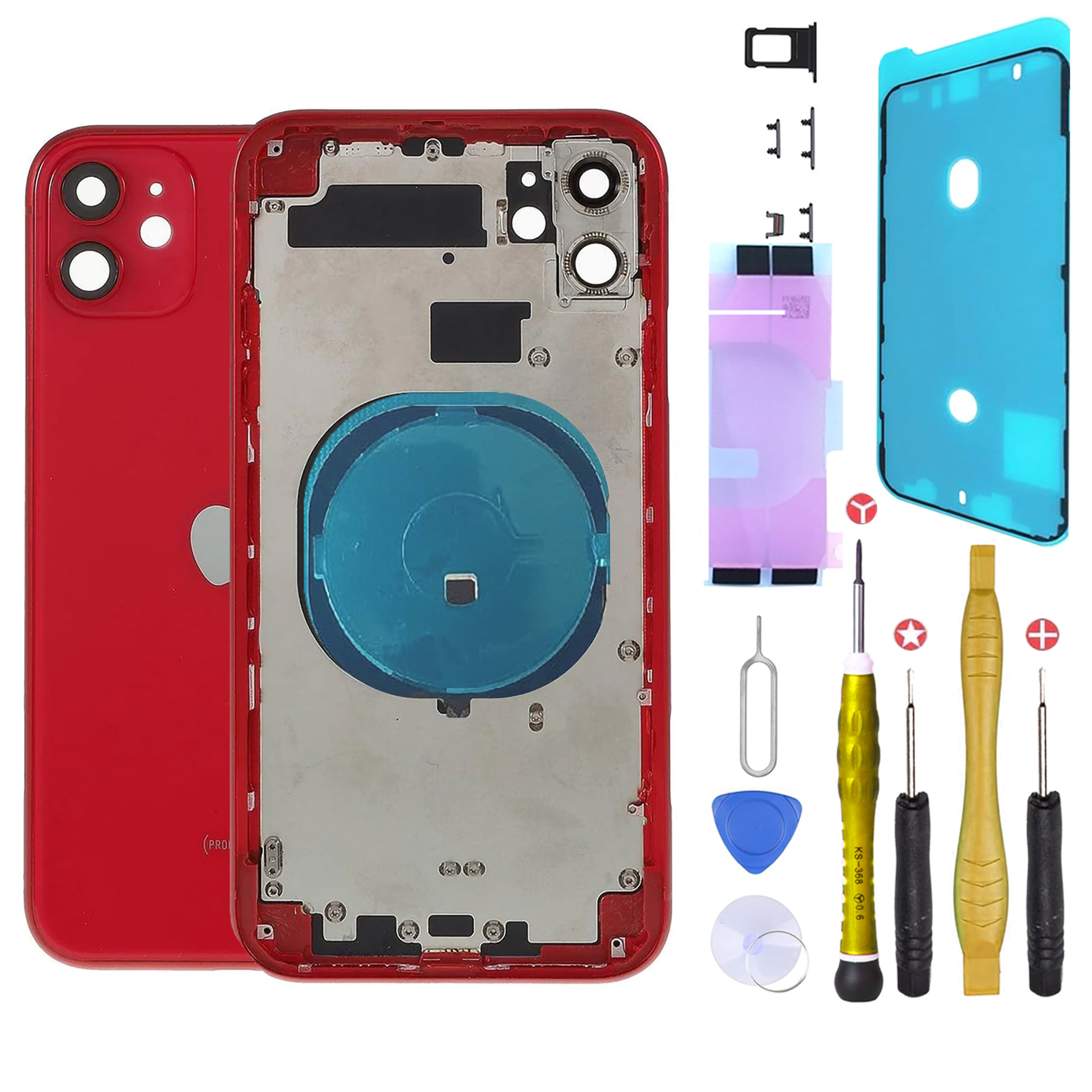 04 Chassis iphone 11 Rouge NU CT copy