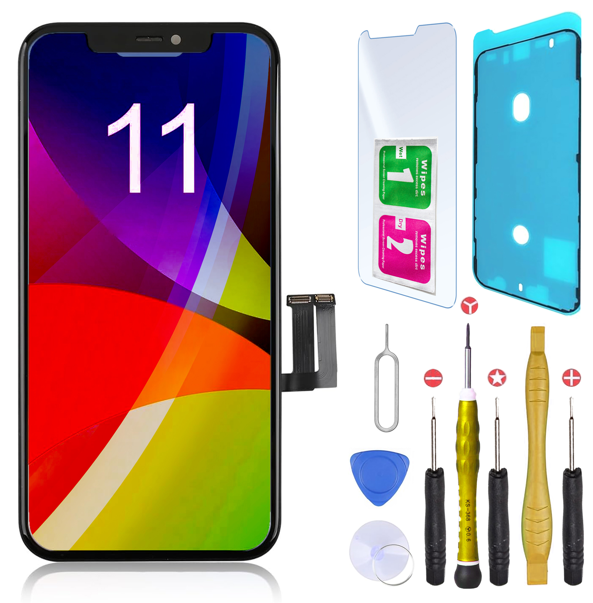 Ecran OLED/LCD Remplacement iPhone 6 6s 7 8 X XR XS 11 12 13 14 15 Pro Max Mini - Zdjęcie 25 z 67