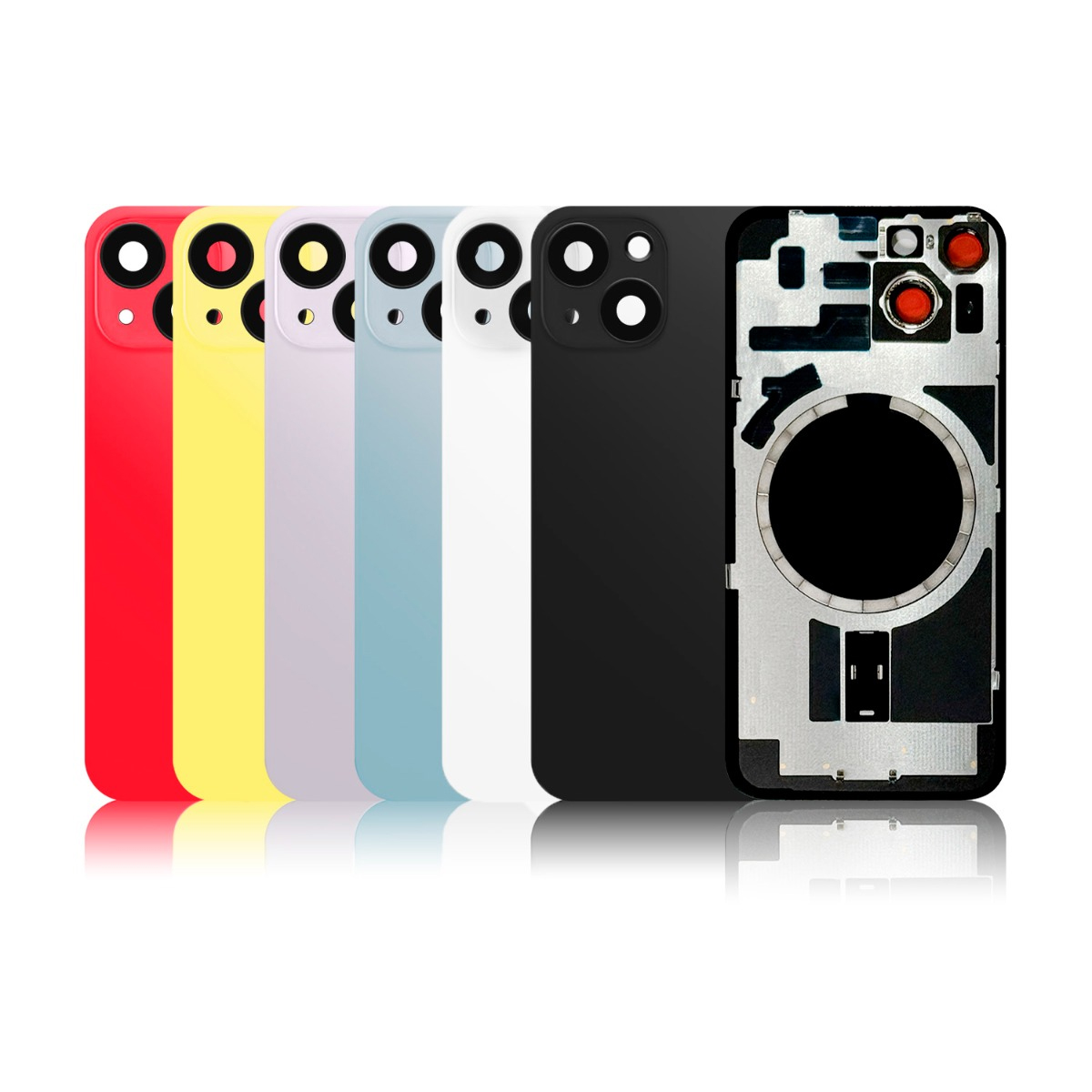 Vitre Arriere Compatible iPhone X XR XS 11 12 13 14 15 16 17 Pro Max Plus logo – Image 2