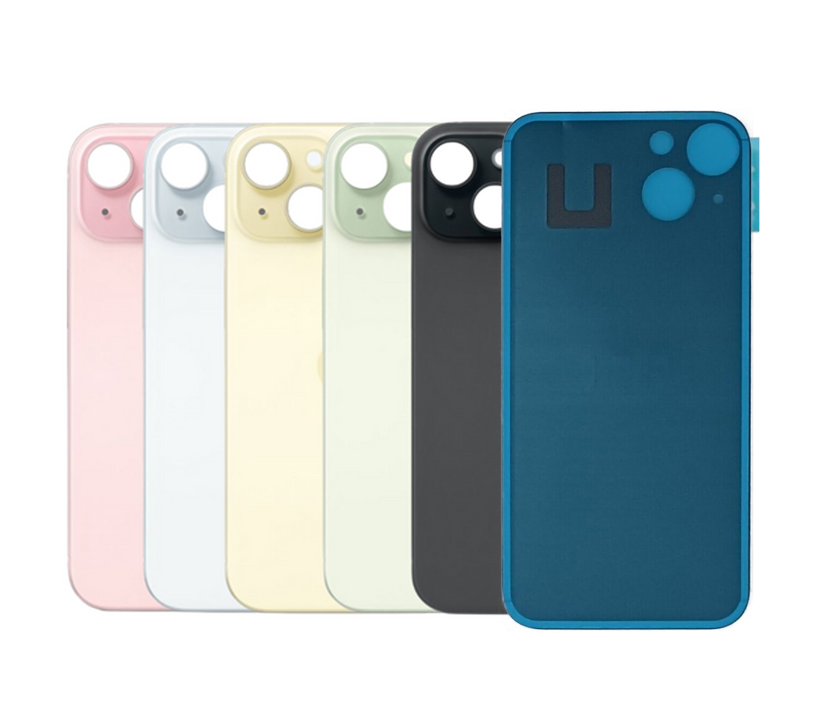 Vitre Arriere iPhone X XR XS 11 12 13 14 15 16 Pro Max Plus Mini Logo CE Adhesif - Picture 98 of 133