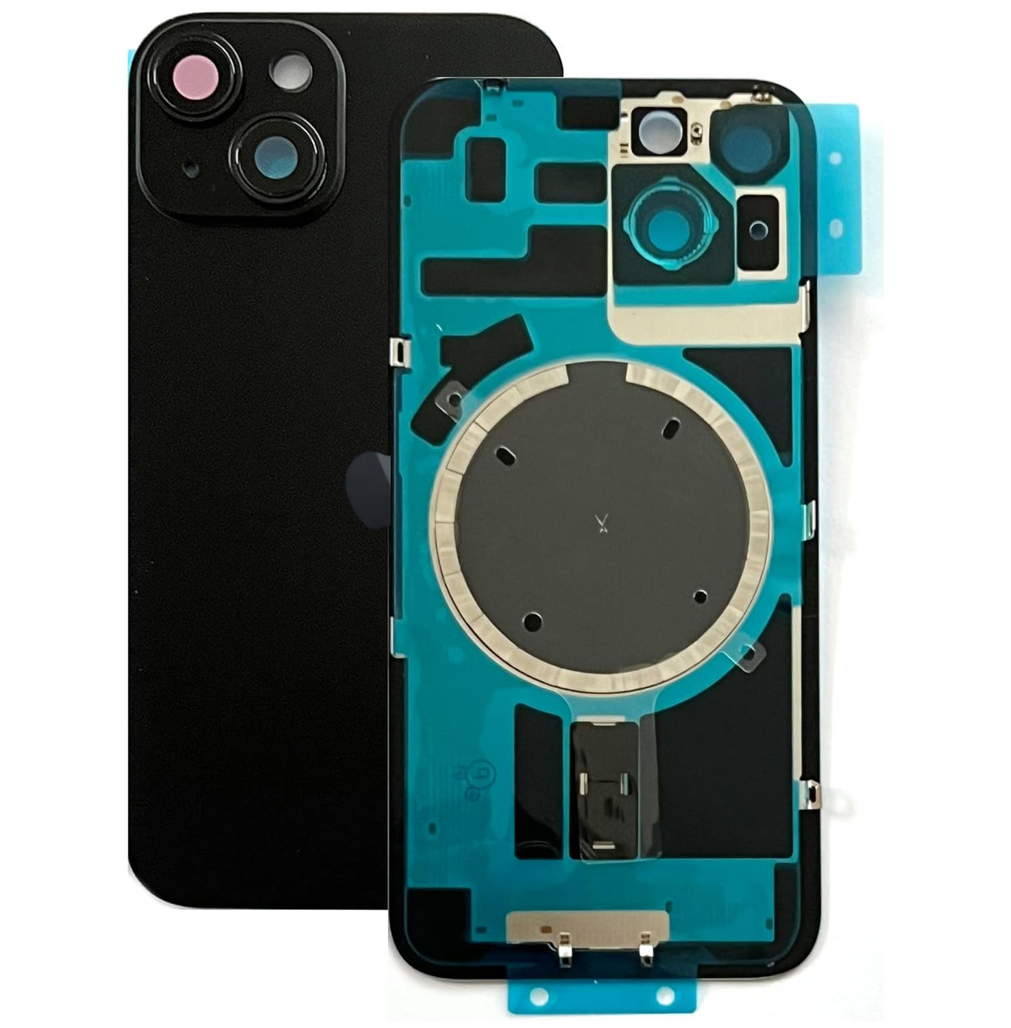 02 Vitre Arriere iPhone 14 Noir complet copy 2