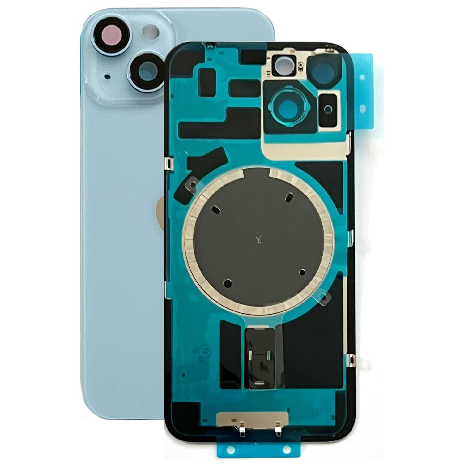 03 1 Vitre Arriere iPhone 14 Blanc complet copy 2