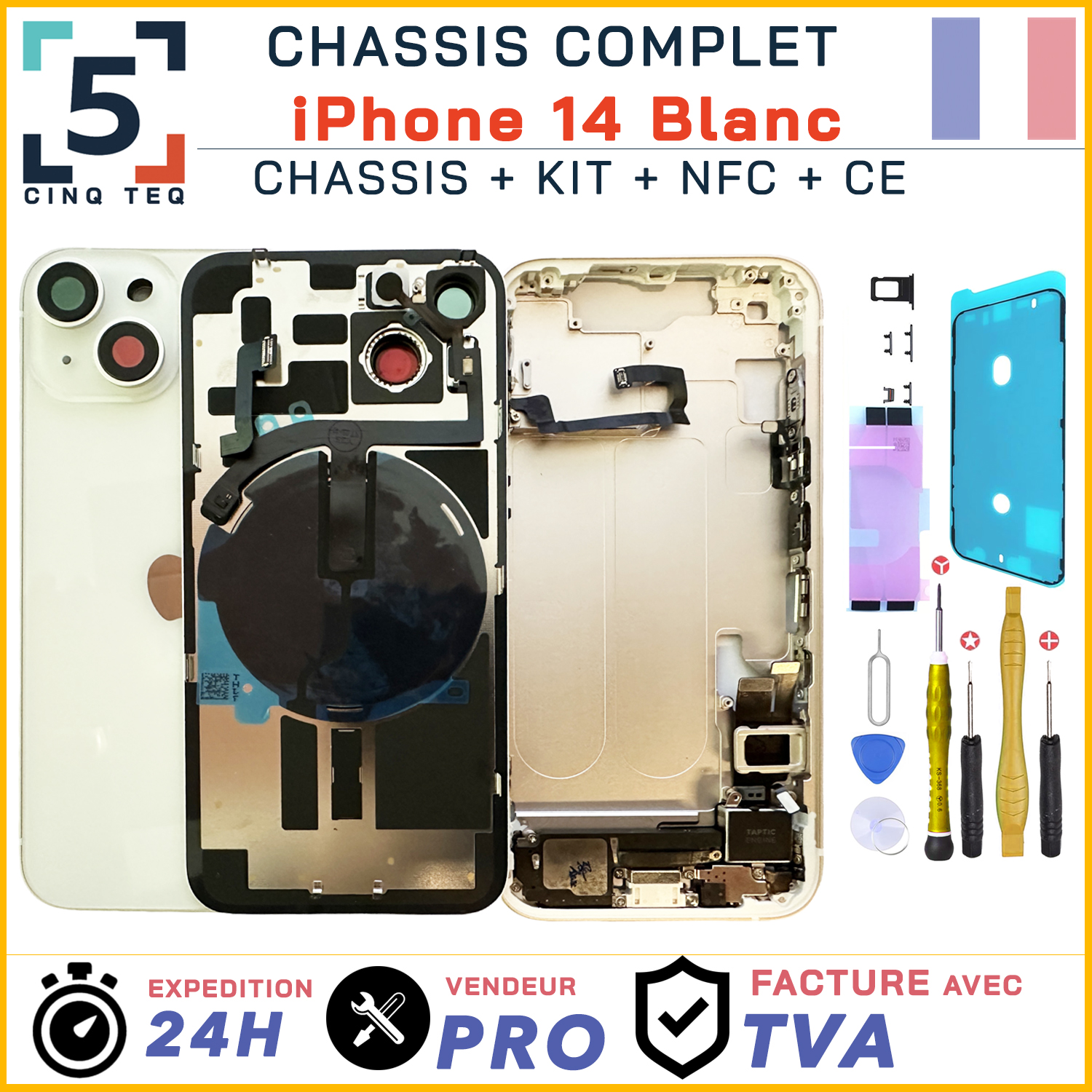 03 Chassis iphone 14 Blanc Complet copy