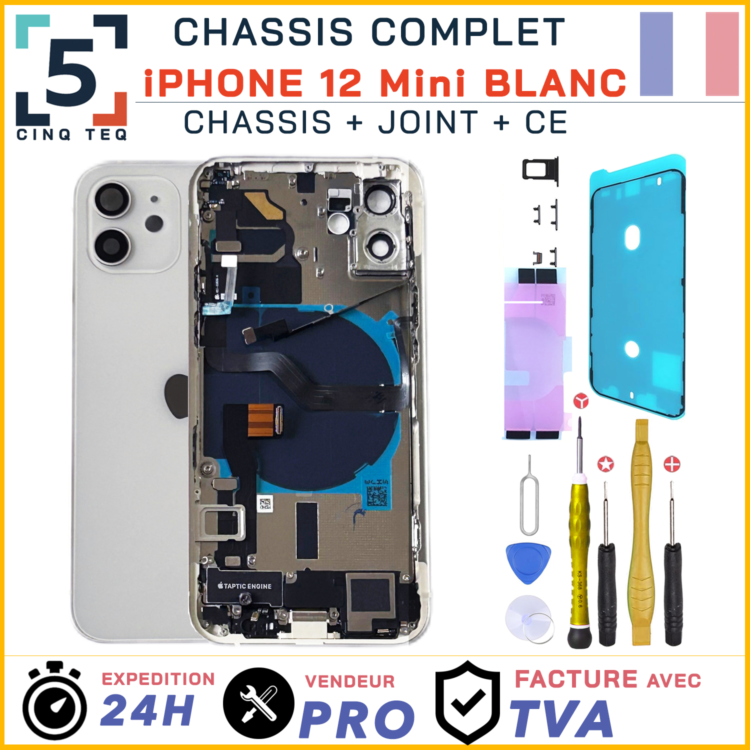 01 2 Chassis iphone 12 Mini Blanc CPT CT copy