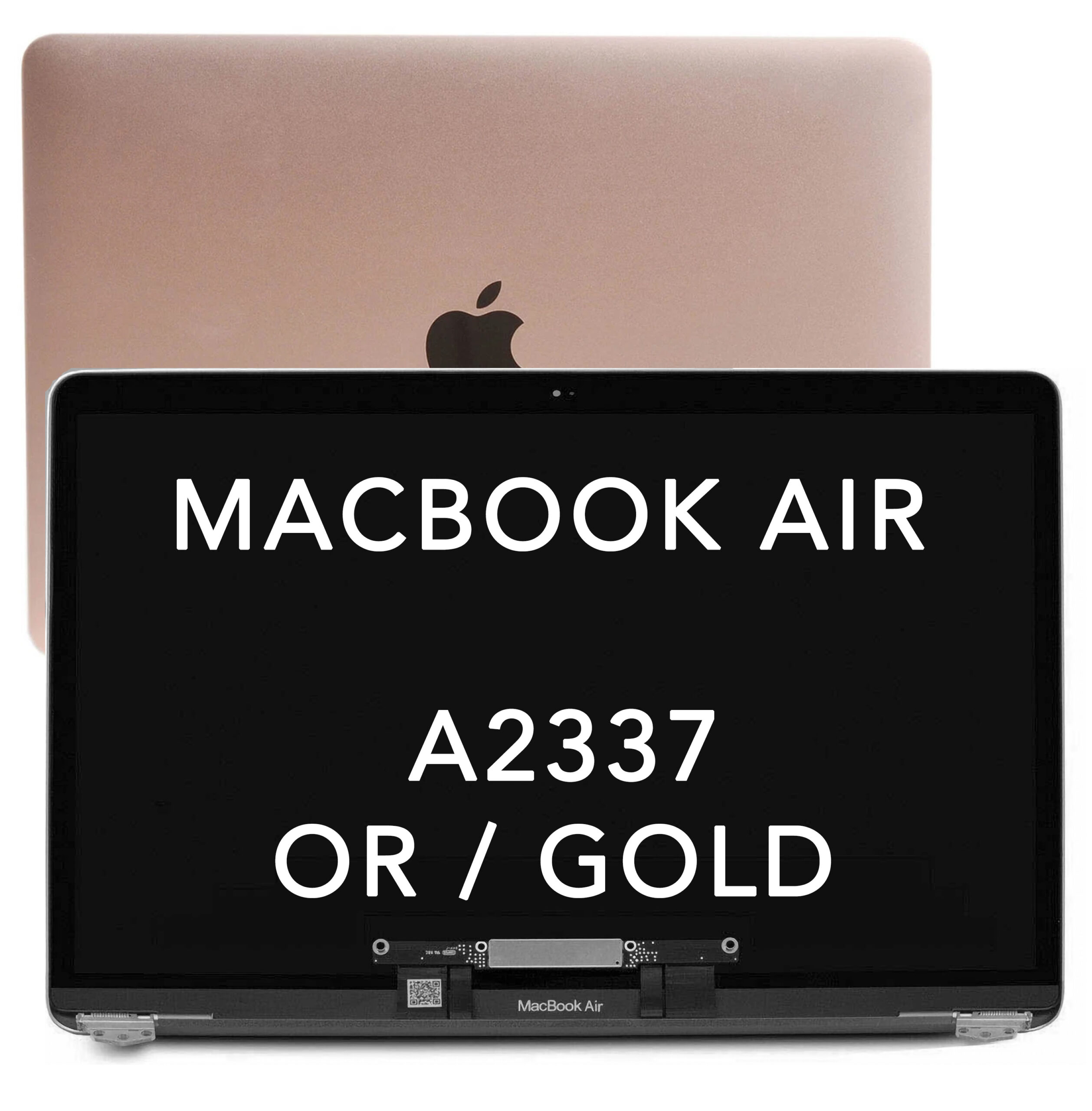 01 Ecran MacBook Air A2337 Gold Logo Main copy