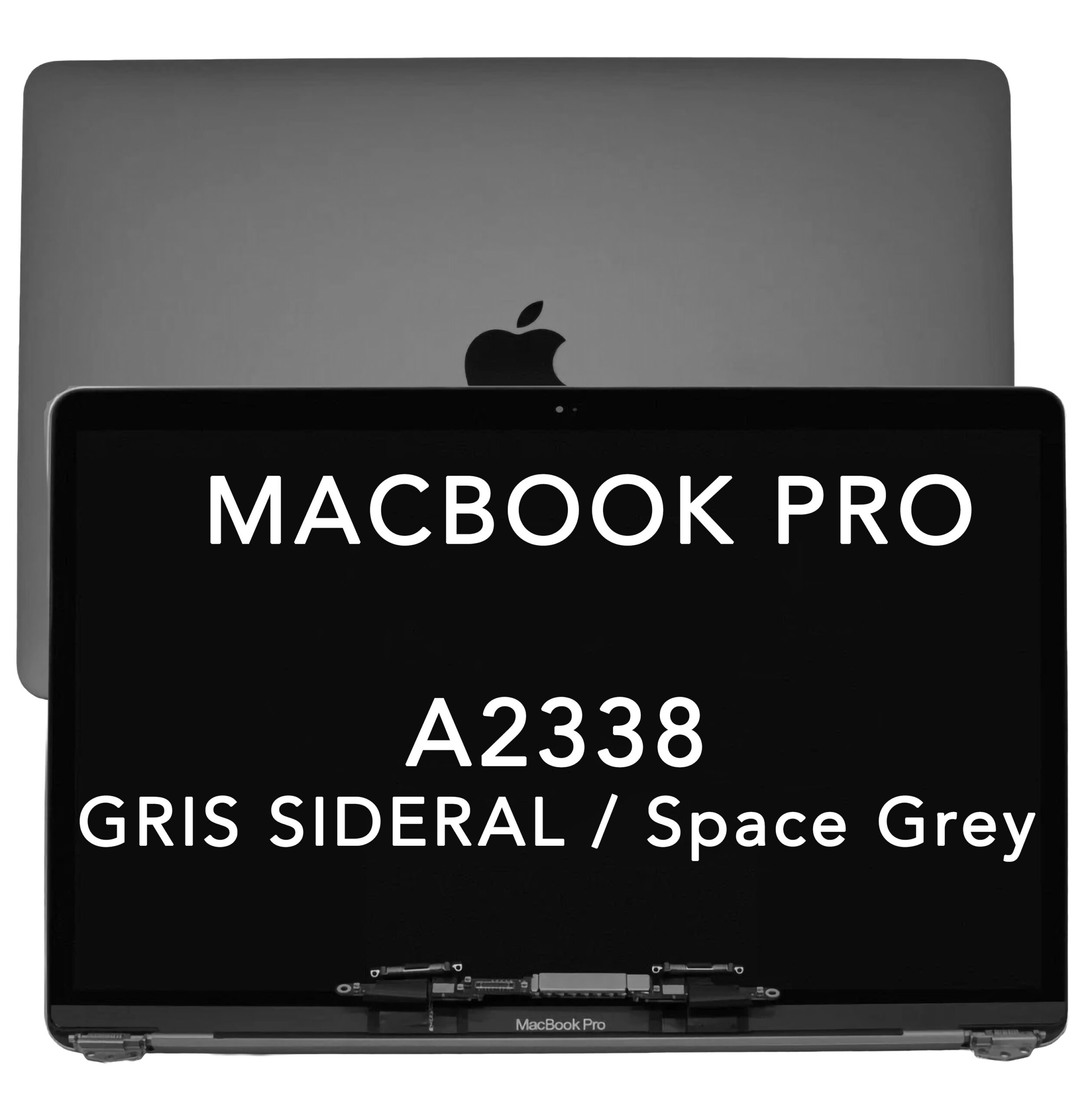 01 Ecran MacBook Pro A2338 Gris sideral Logo Main copy