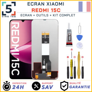 Ecran LCD Remplacement XIAOMI Redmi 15C / 25078RA3EA, 25078RA3EL 25078RA3EY +Kit