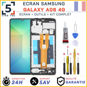 Ecran Complet Remplacement Samsung Galaxy A06 (4G) SM-A065F, SM-A065M / DS +Kit