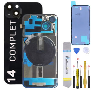 Vitre Arrière de Remplacement pour iPhone 14, NFC, Flash, Joint et Outils